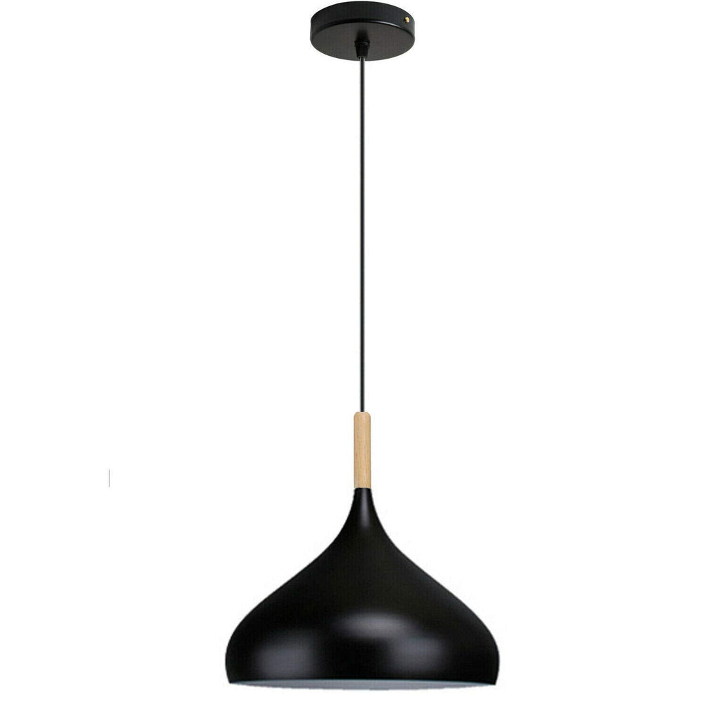 Modern Adjustable E27 Metal Dome Hanging Pendant Light Fixture Kitchen Island Bar