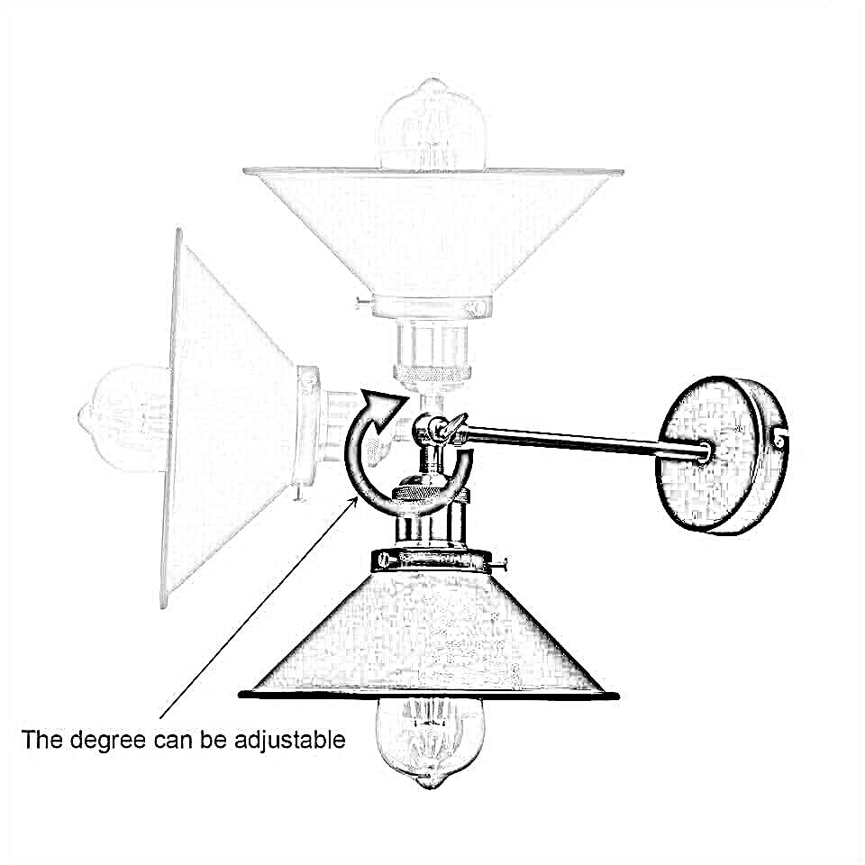 Industrial Metal Wall Sconce LED Light Fixtures ~ 6278