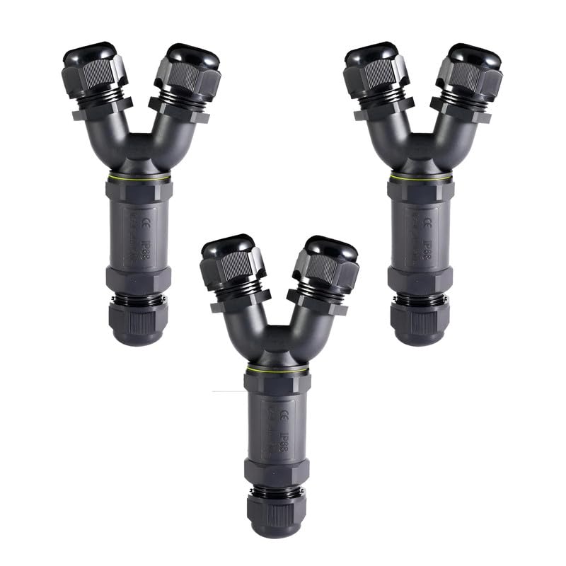 Durable 2-Way IP68 Waterproof Electrical Junction Box for Outdoor Cable Protection