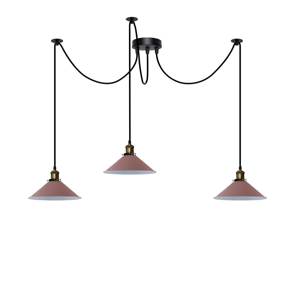 Industrial 6-Light Spider Pendant Ceiling Lamp E27 Metal Fixture Adjustable Cables