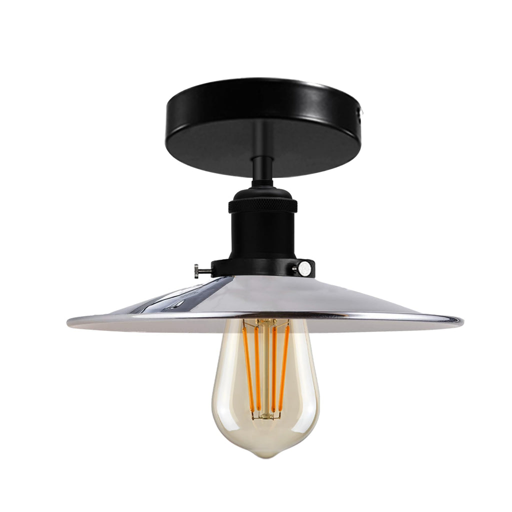 Modern Semi-Flush Mount Industrial Ceiling Light - 6267