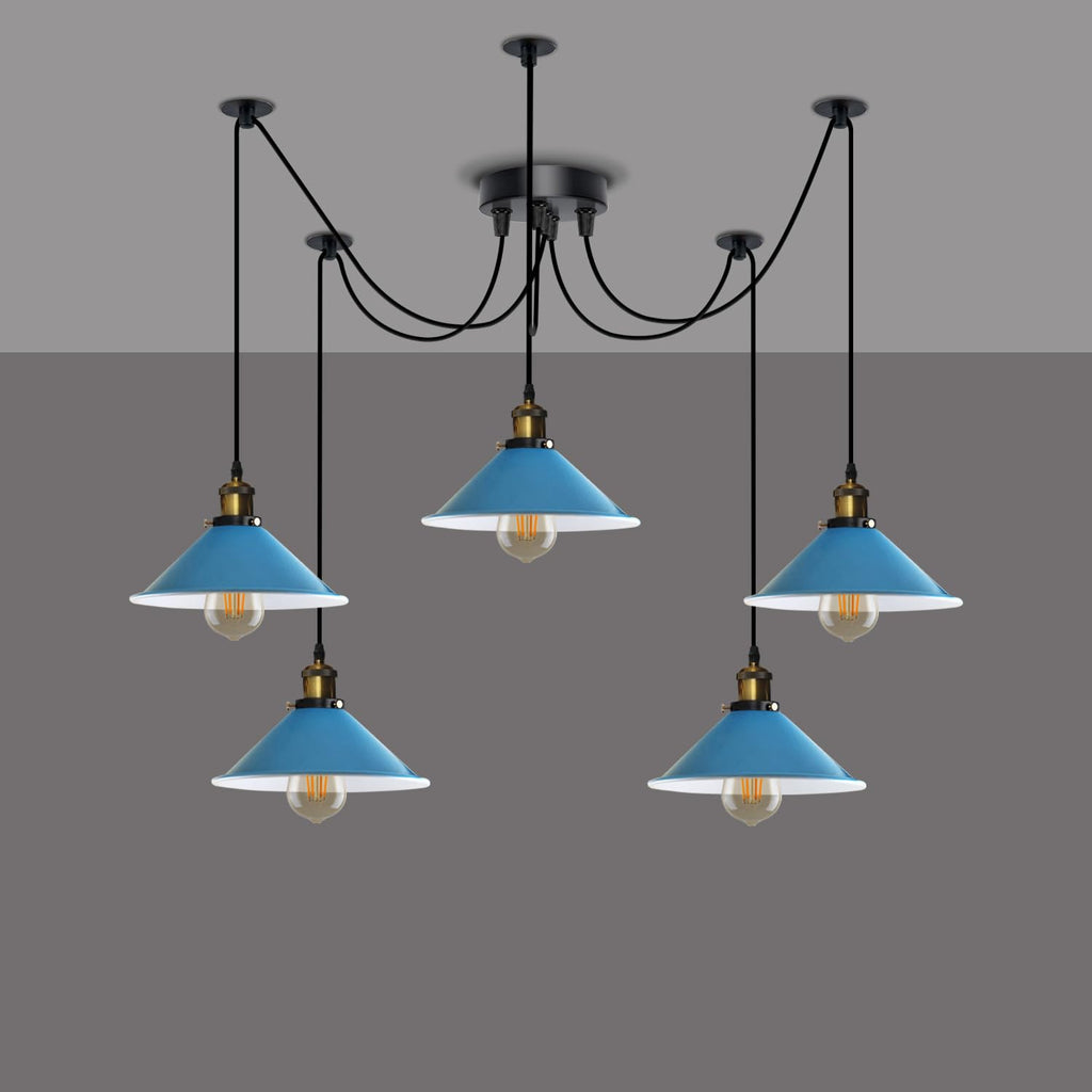 5 Arm 195cm Spider Pendant Lights E27 ~6149