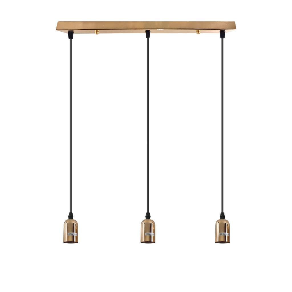 Industrial Metal Cluster Pendant Light Fixture, E27 Base, Retro Style Lighting