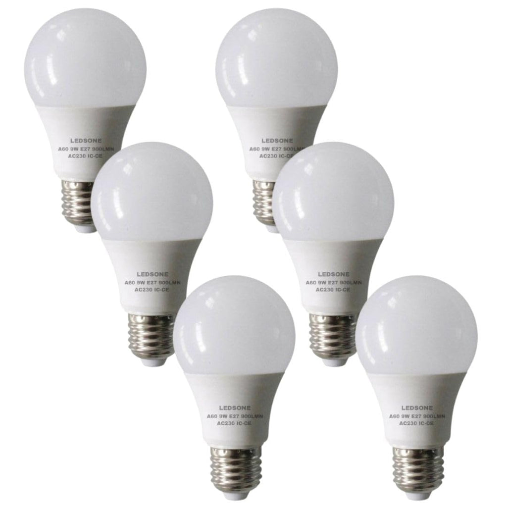 6-Pack LED Cool White GLS Bulbs: Energy-Saving E27 & B22 Non-Dimmable