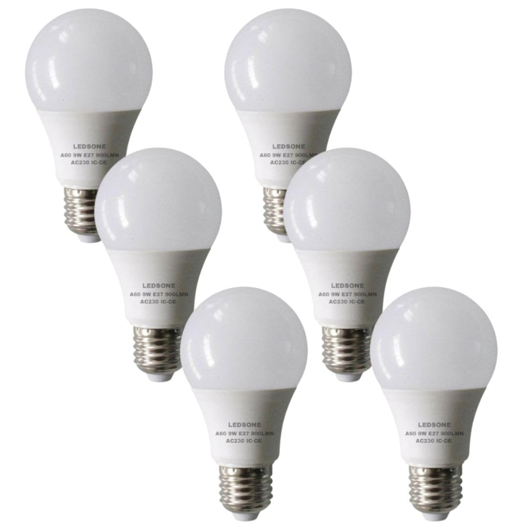 6 Pack LED E27/B22 Bulb 5W-22W Cool White 6400K Non Dimmable ~6294
