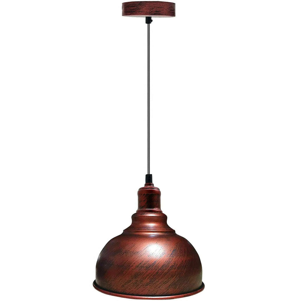 Industrial Vintage Metal Shade Hanging Ceiling Pendant Light Fixture E27 Base