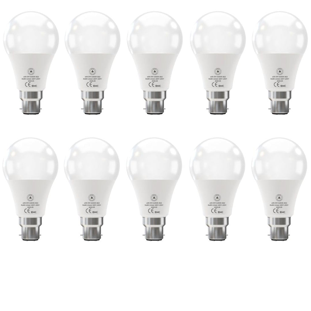 5W B22 Bayonet GLS LED Light Bulb Cool White Energy Efficient Globe