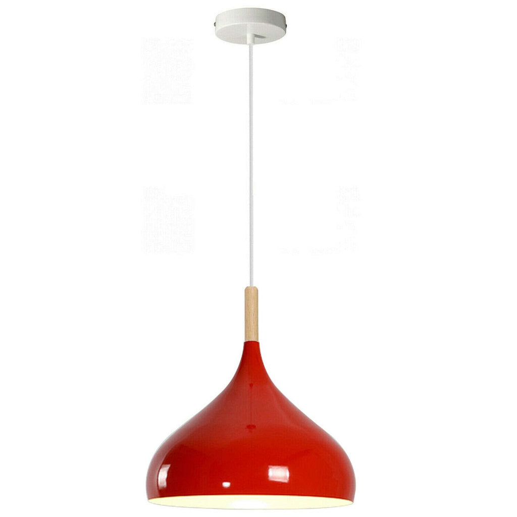 Adjustable Colorful E27 Dome Pendant Light for Kitchen Island & Bar