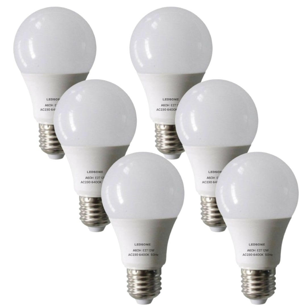 6-Pack LED Cool White GLS Bulbs: Energy-Saving E27 & B22 Non-Dimmable