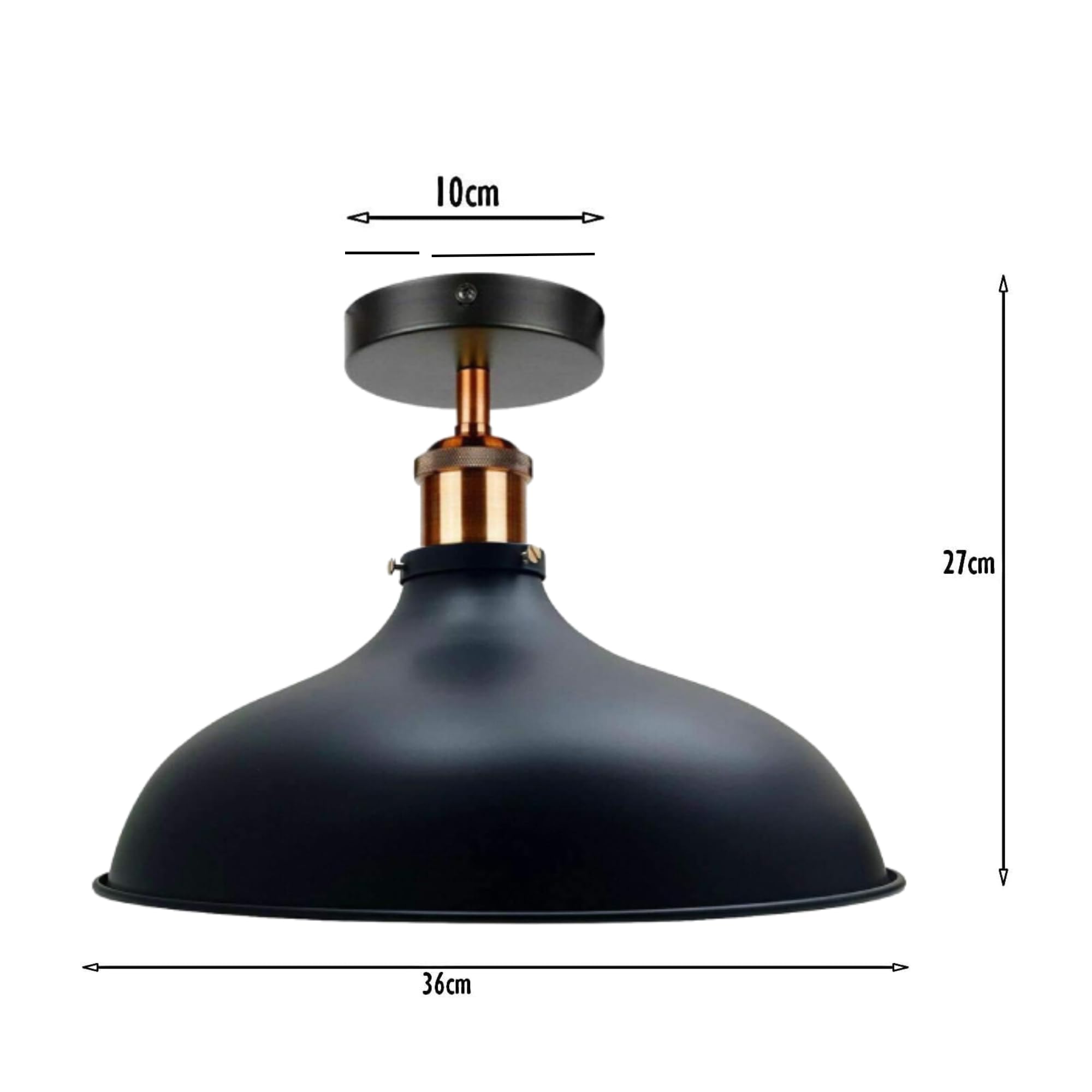 Industrial Style LED Ceiling Light Fixture