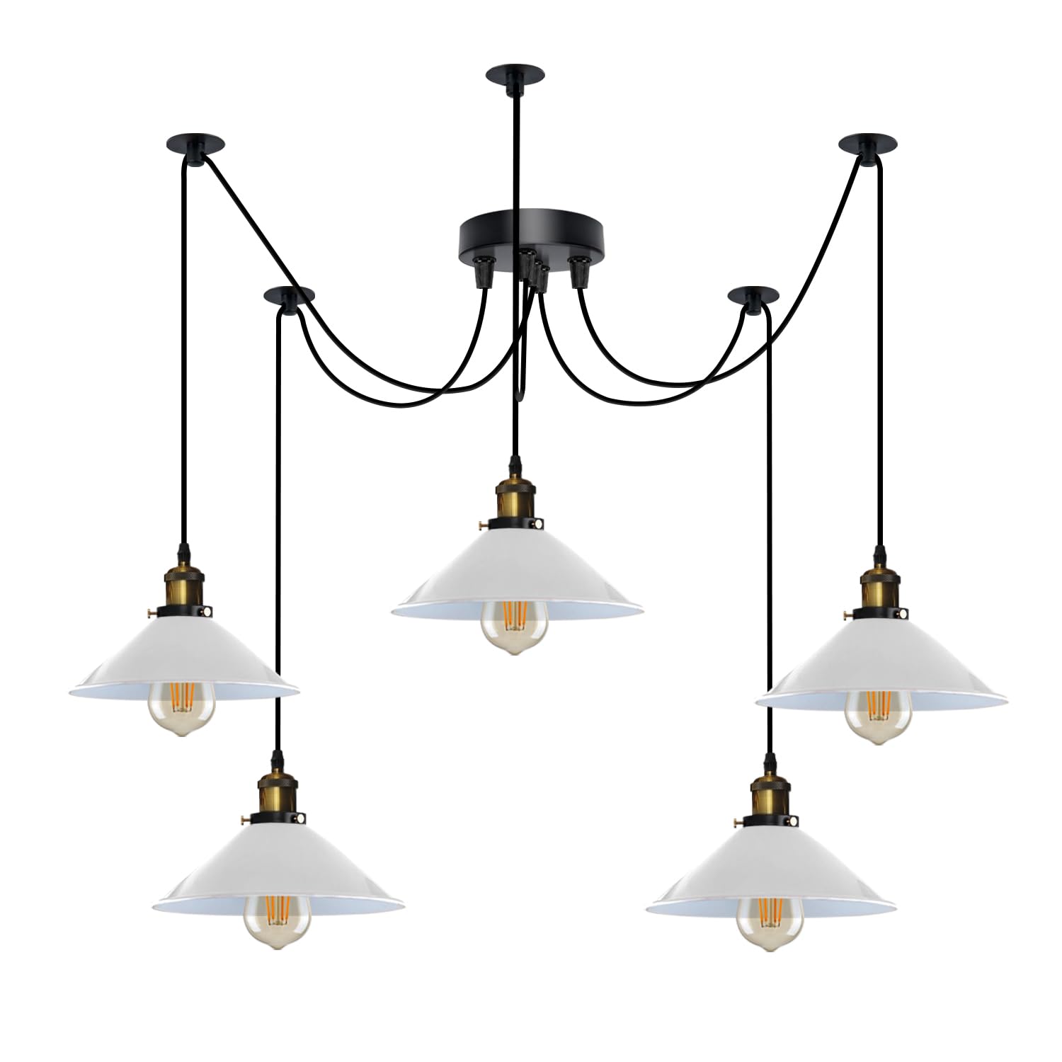 5 Arm 195cm Spider Pendant Lights E27 ~6149