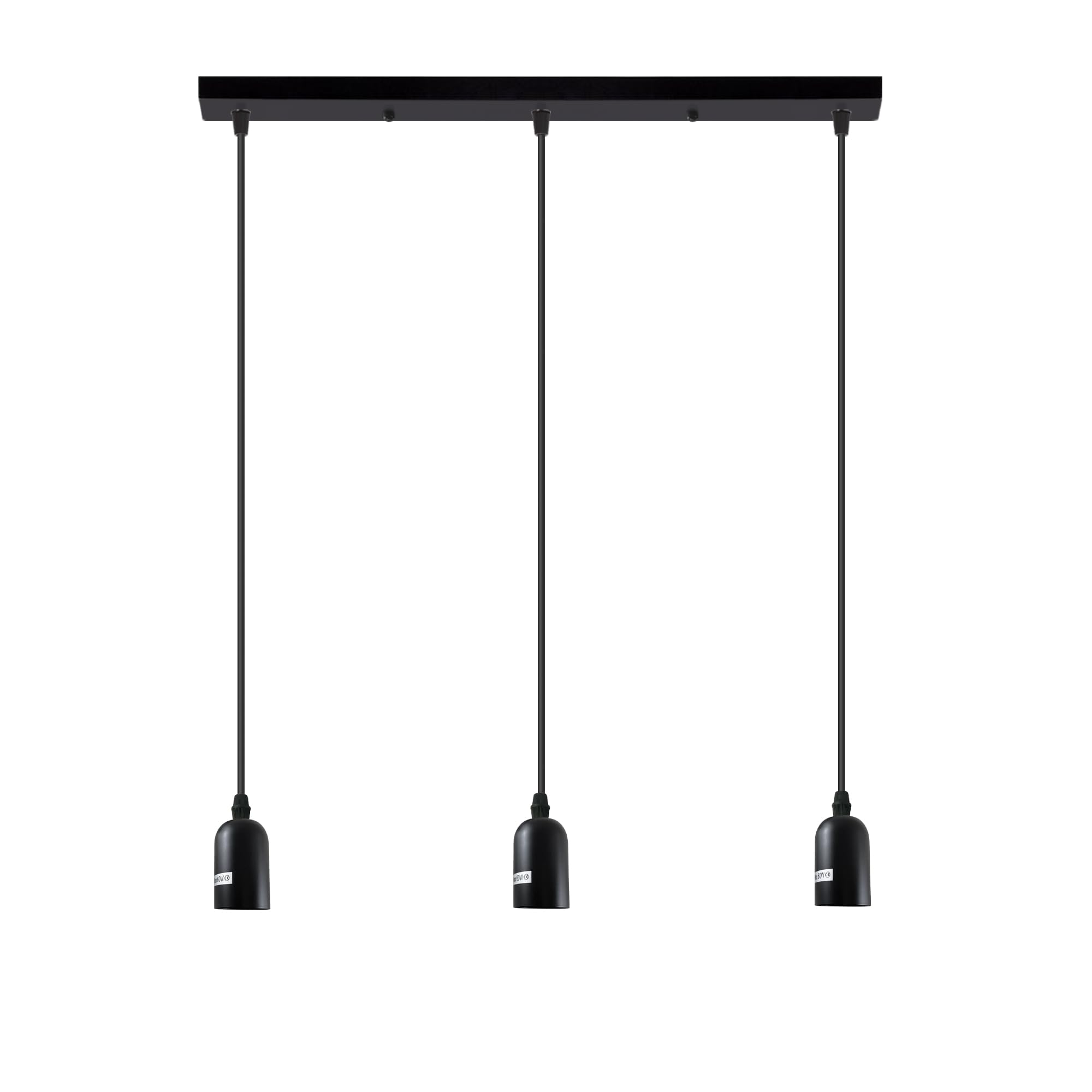 Industrial Metal Cluster Pendant Light Fixture, E27 Base, Retro Style Lighting