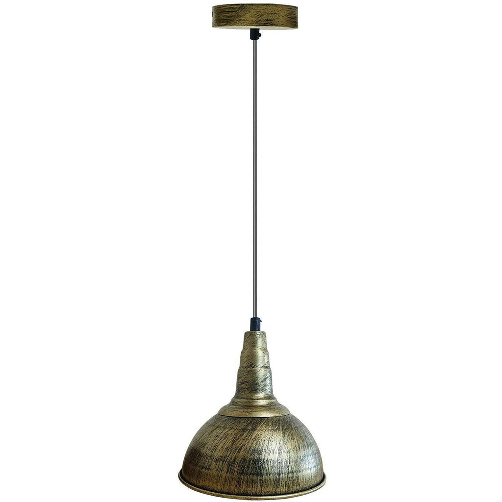 Industrial Vintage Metal Shade Hanging Ceiling Pendant Light Fixture E27 Base