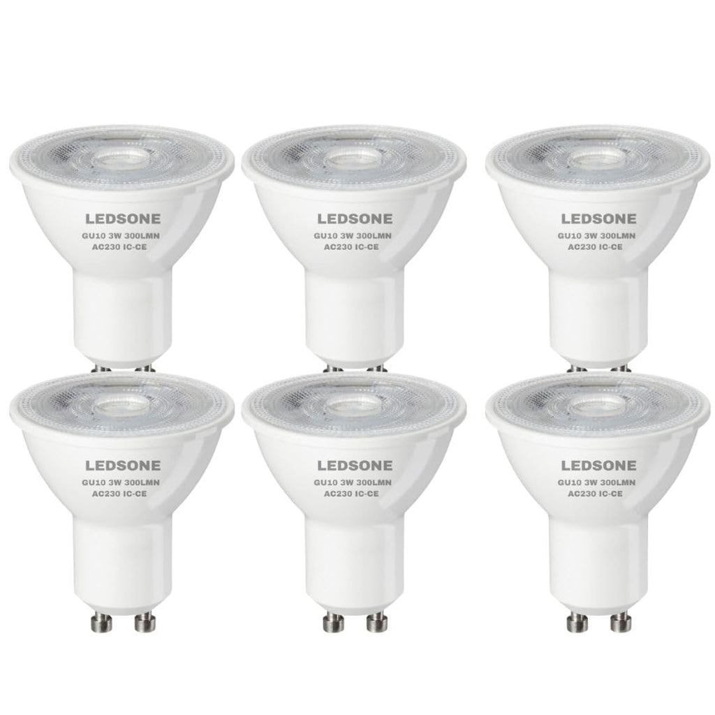 6 Pack GU10 LED Spotlight Bulb 3/5/7W Cool White Energy Saving Light ~6291