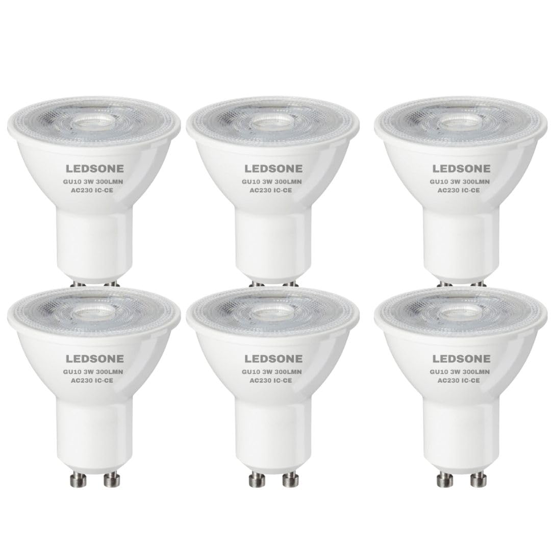 6 Pack GU10 LED Spotlight Bulb 3/5/7W Cool White Energy Saving Light ~6291
