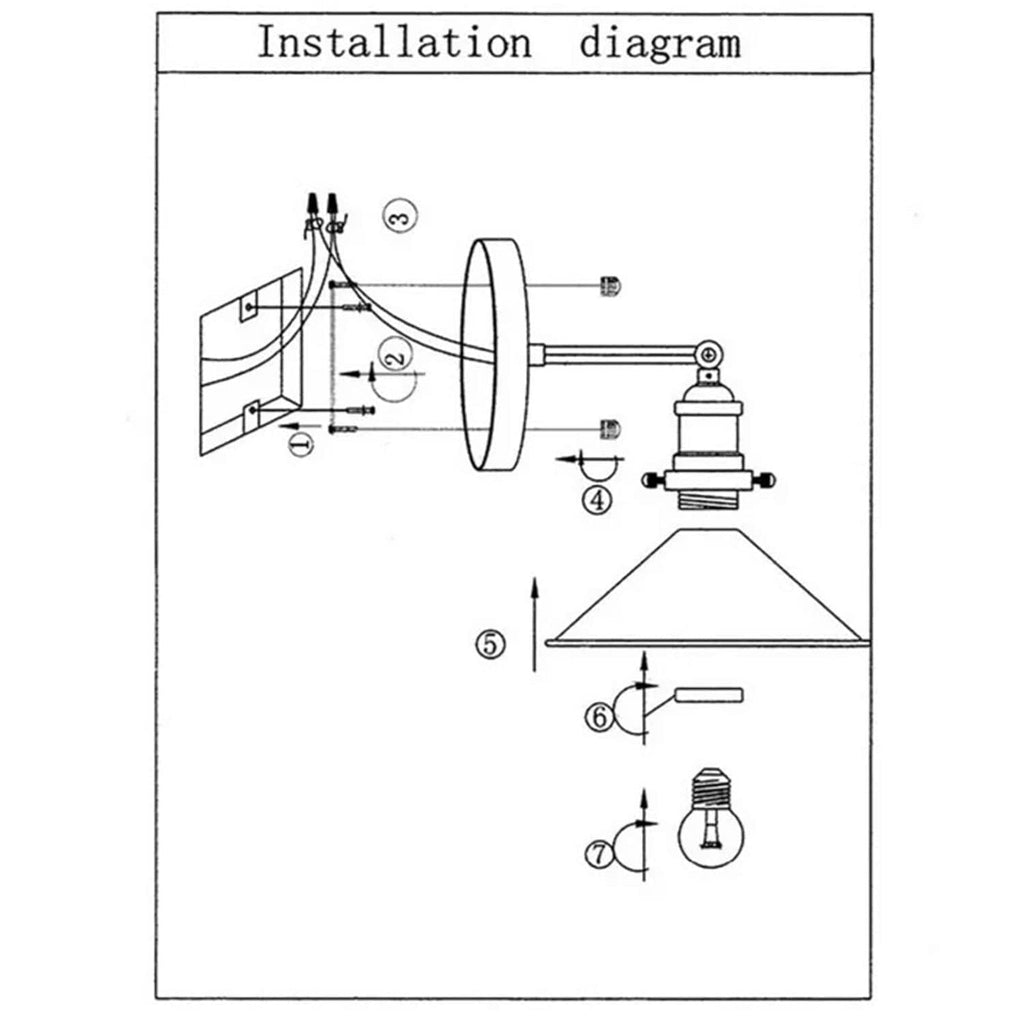 Swan Neck Metal Wall Light E27 ~6224