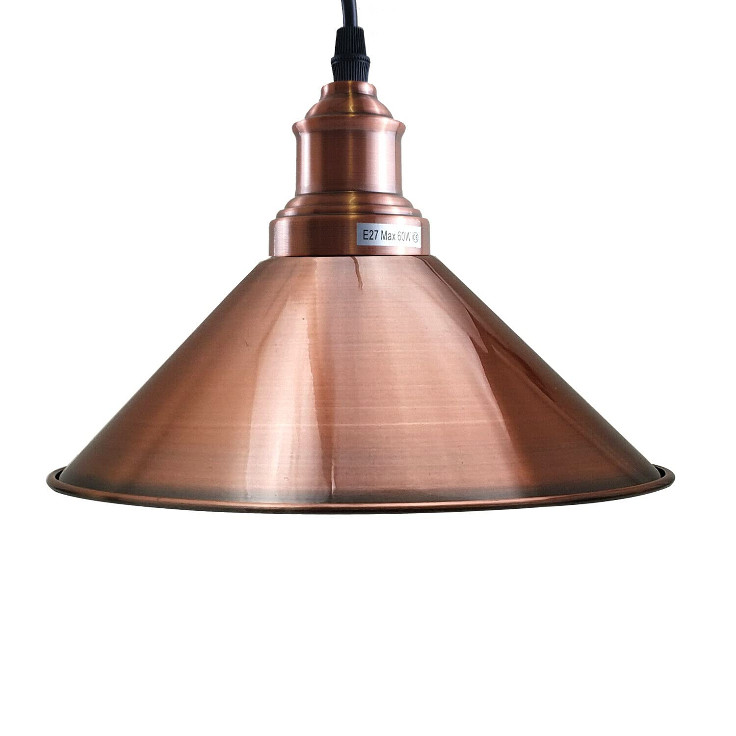 Modern Copper Industrial Cone Pendant Light - Adjustable Ceiling Hanging Fixture