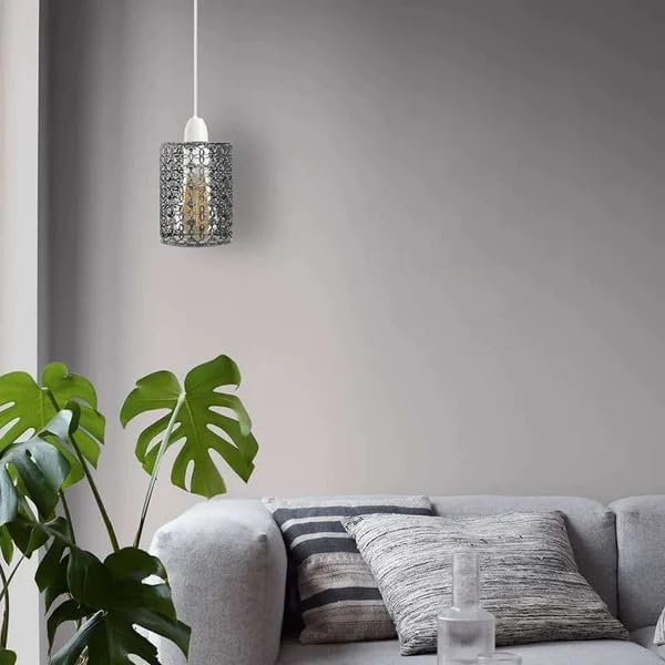 Modern Metal Drum Easy Fit Ceiling Pendant Lamp Shade for Table Lights