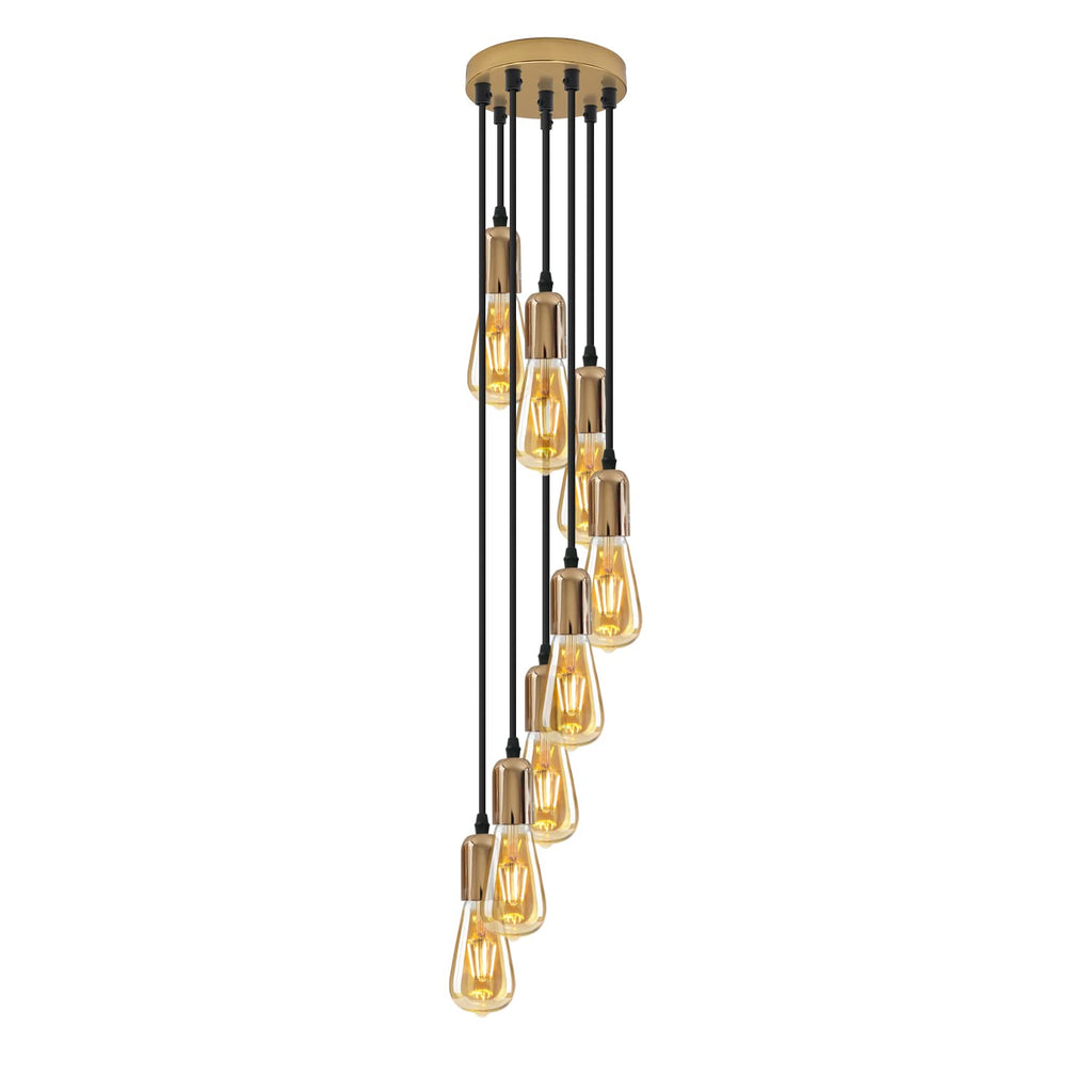 Modern Industrial E27 Pendant Light Fitting - Adjustable Height Kitchen Island
