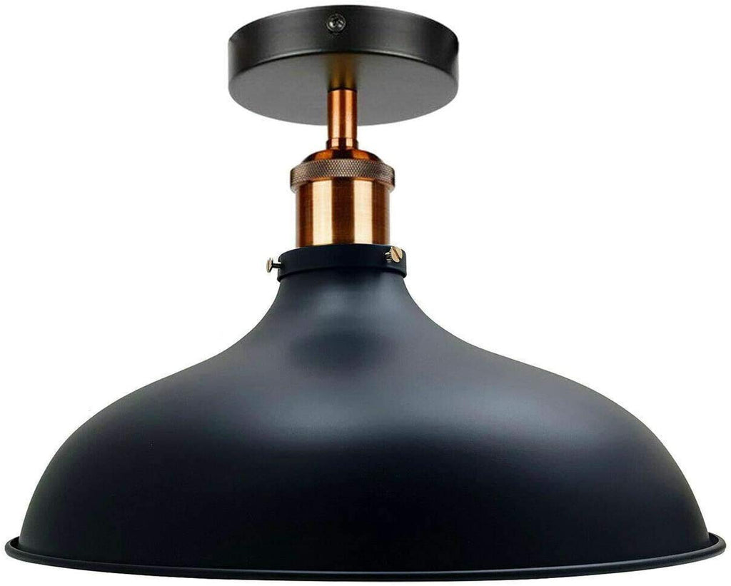 Industrial Metal Ceiling Light Fixture, Vintage E27 Edison Pendant Lamp