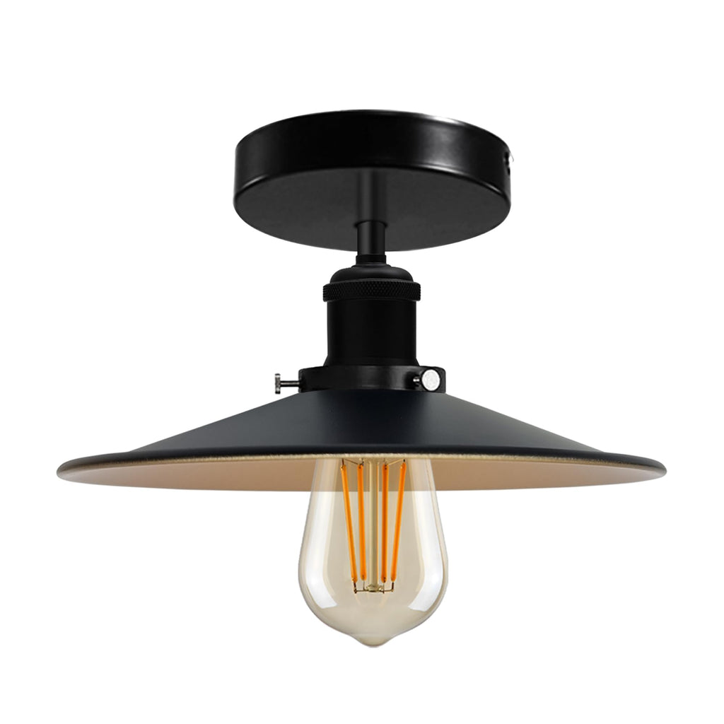 Modern Semi-Flush Mount Industrial Ceiling Light - 6267