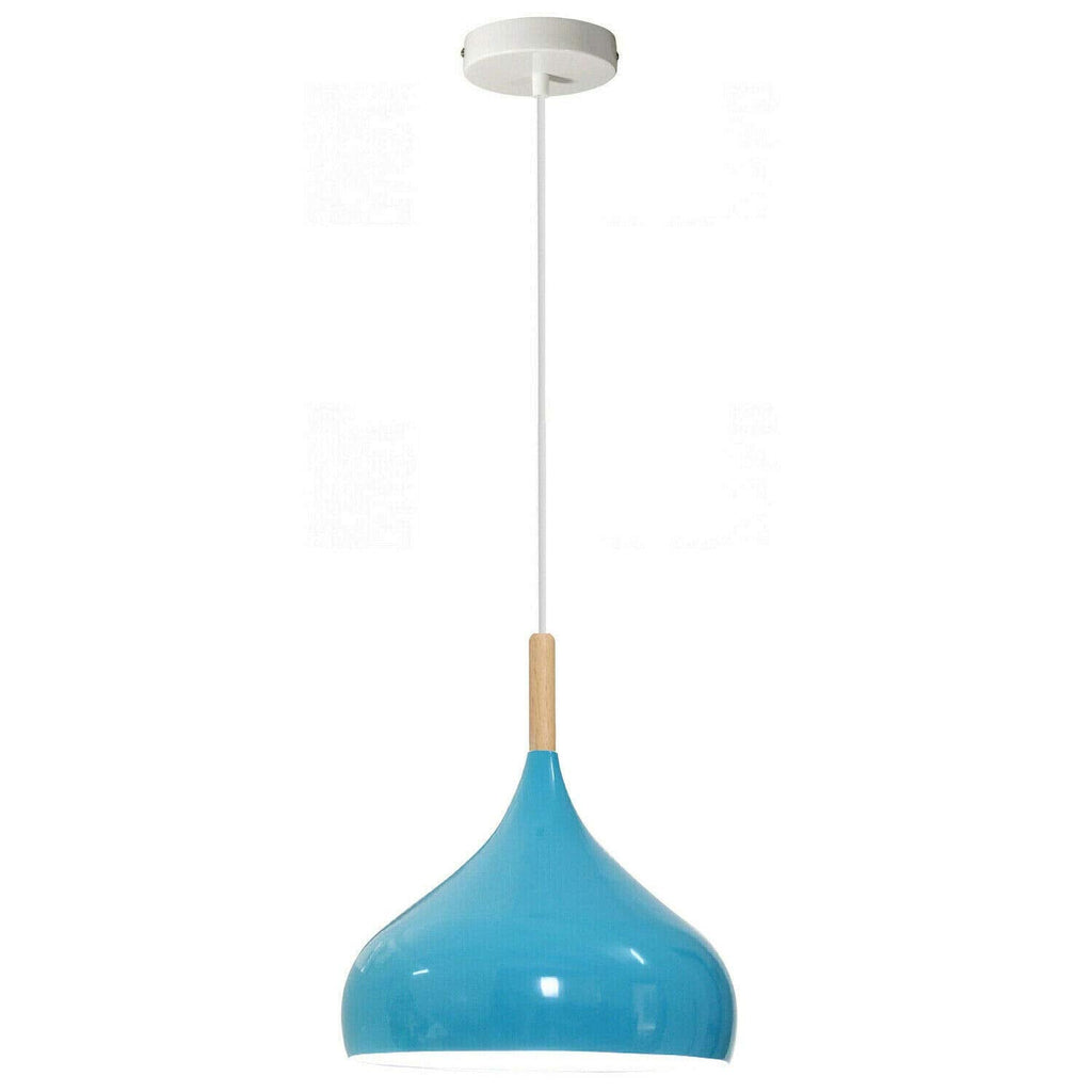 Adjustable Colorful E27 Dome Pendant Light for Kitchen Island & Bar