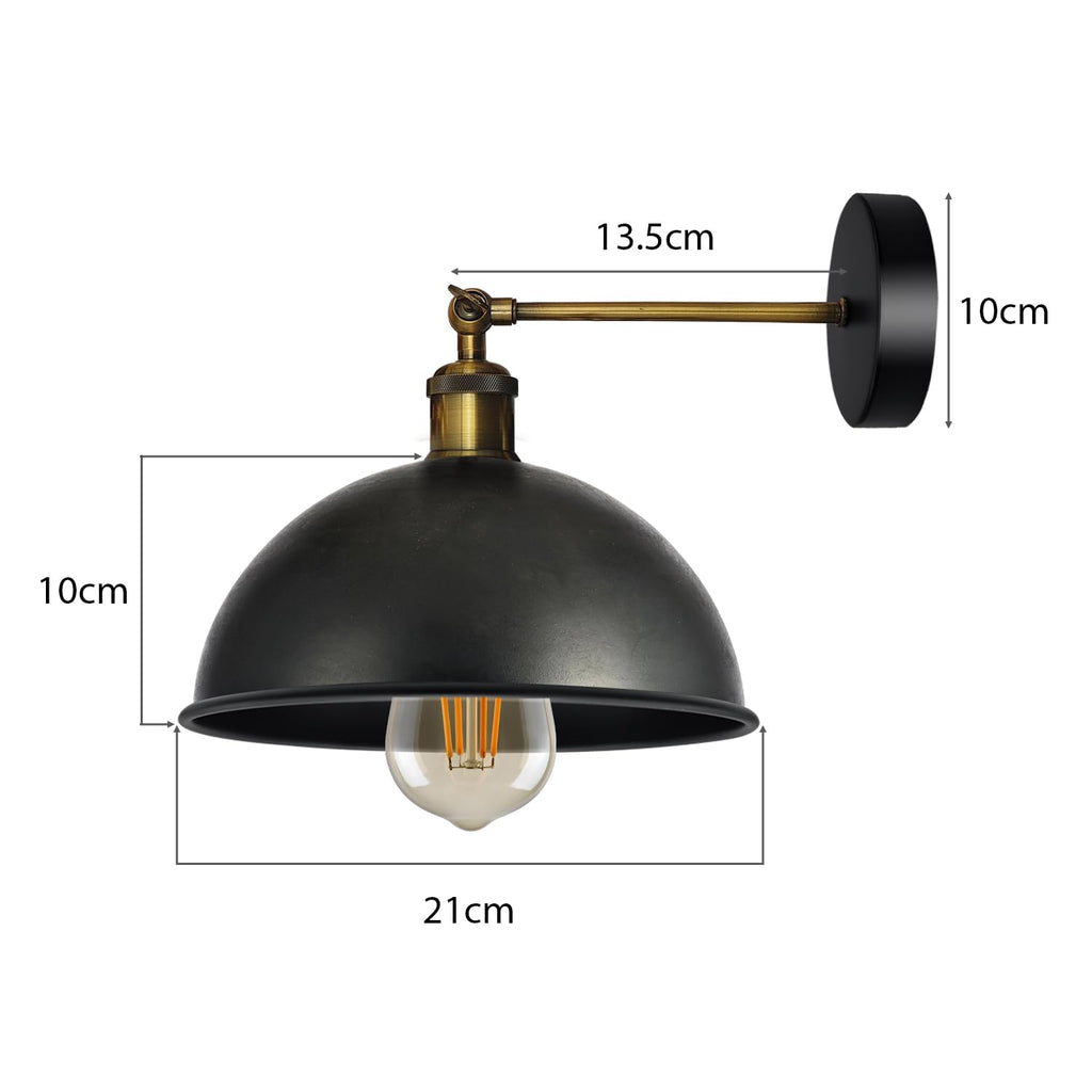 Industrial Farmhouse Style Metal Wall Sconce Light Fixture for Bedrooms Living Rooms