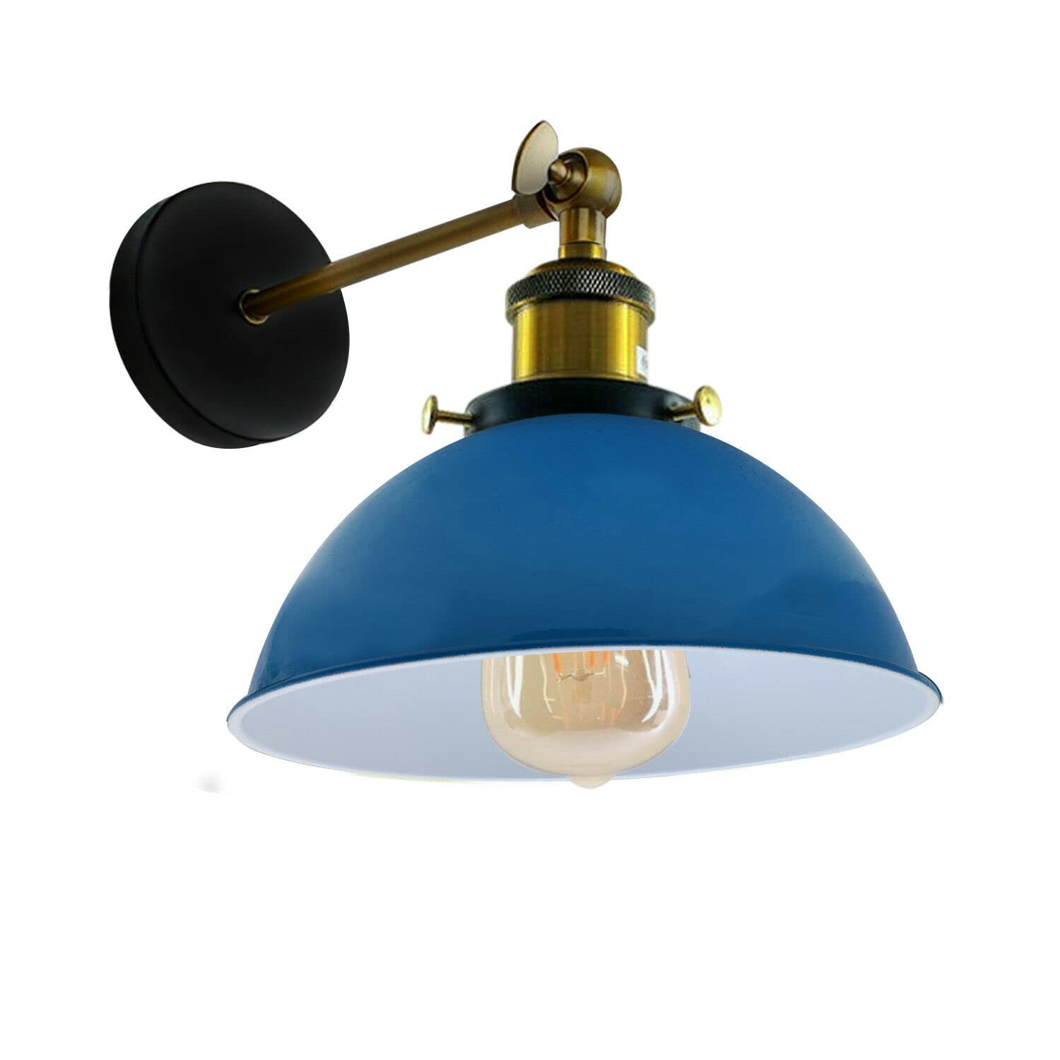 Industrial Farmhouse Style Metal Wall Sconce Light Fixture for Bedrooms Living Rooms