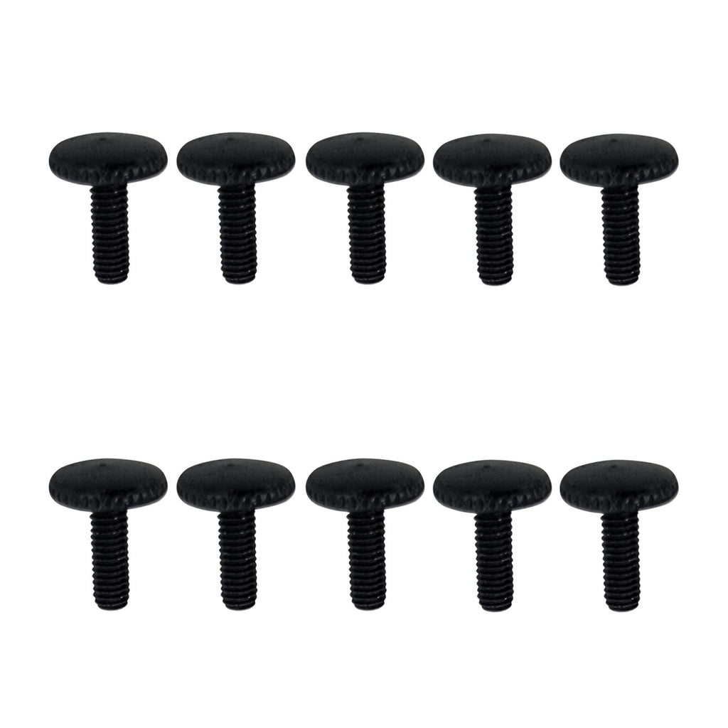 Durable M4 Knurled Thumb Screws: Fully Threaded Metal Fasteners for Industrial Use