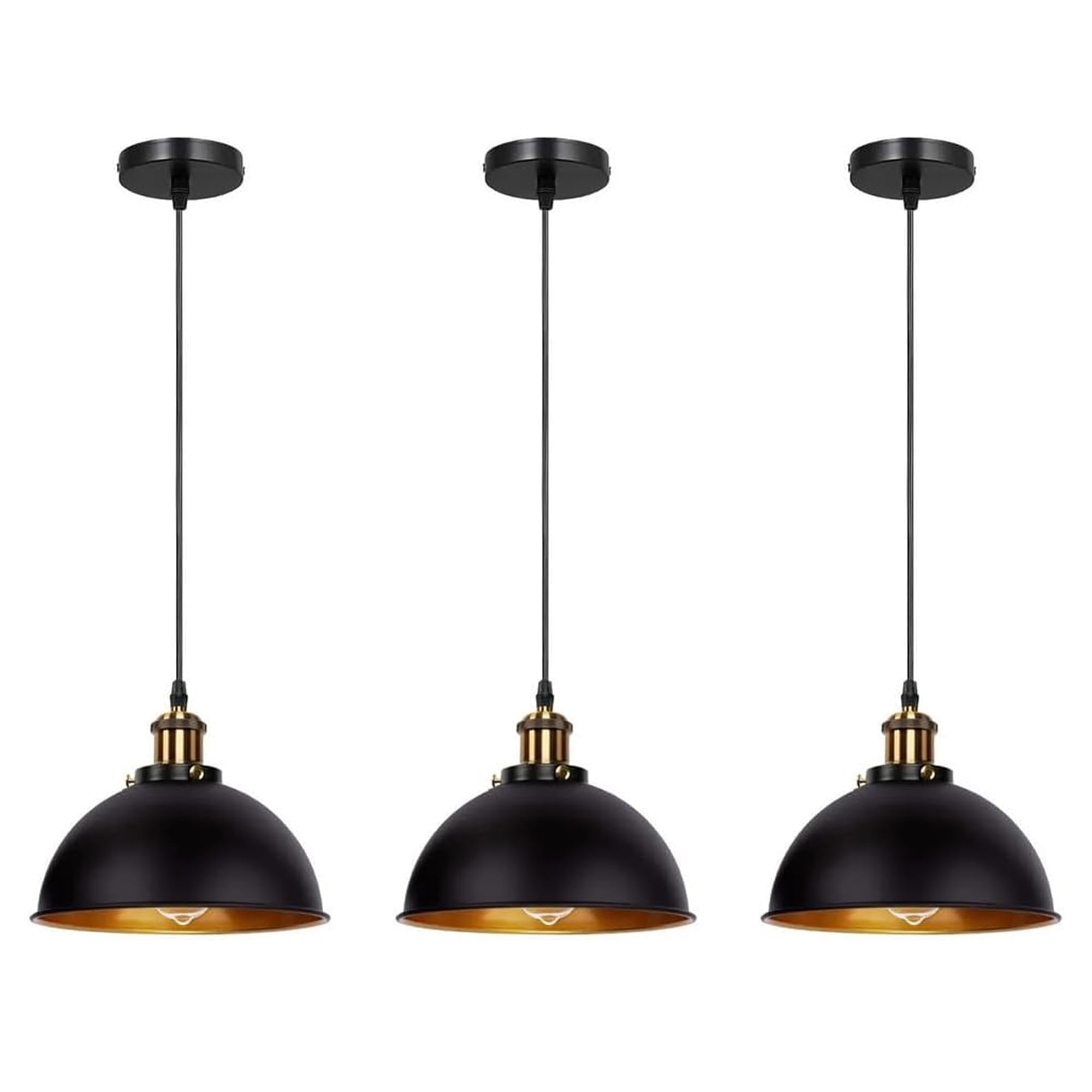 3 PCs Single Pendant Light E27 Metal ~6150