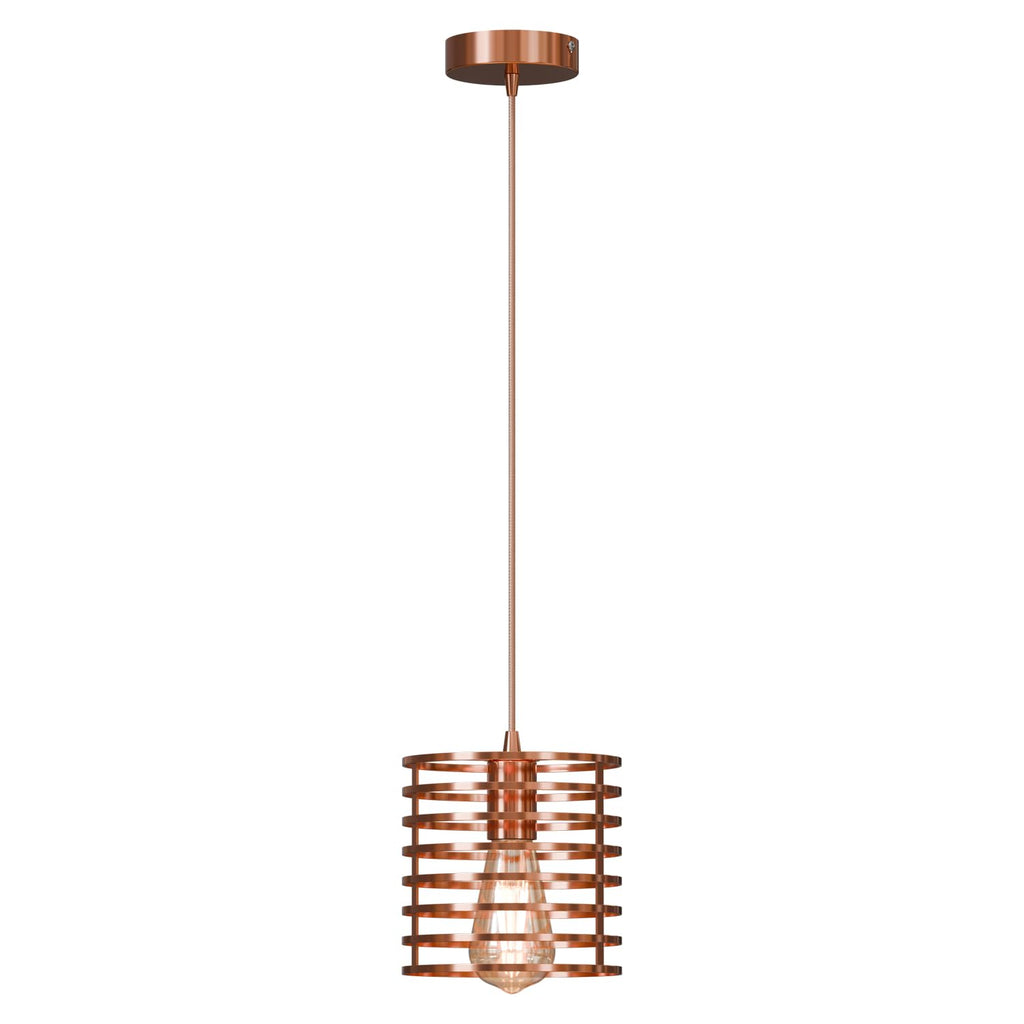 Modern LED Metal Pendant Light Fixture with Adjustable Cord for Kitchens
