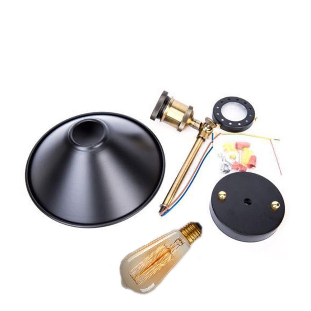 2 x Industrial Metal Wall Lights Indoor ~6192