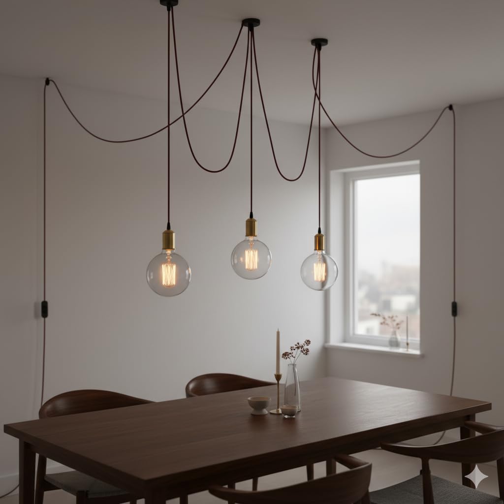 LED Plug in Pendant Light Kit~6358