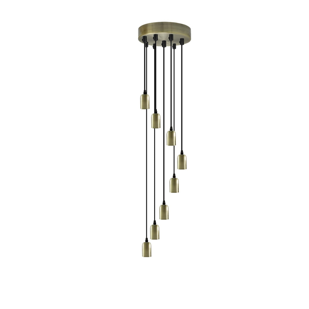 Modern Industrial E27 Pendant Light Fitting - Adjustable Height Kitchen Island