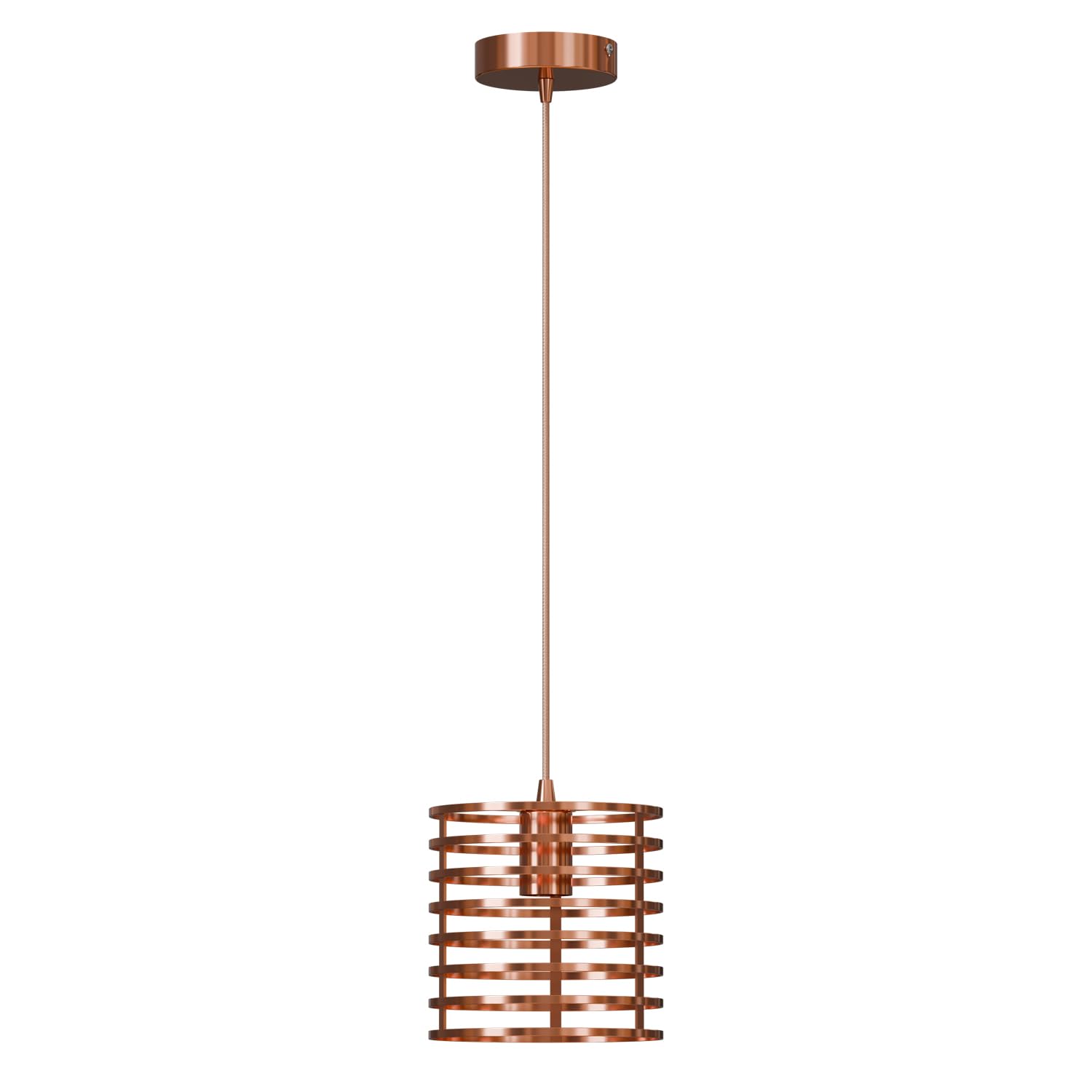 Modern LED Metal Pendant Light Fixture with Adjustable Cord for Kitchens
