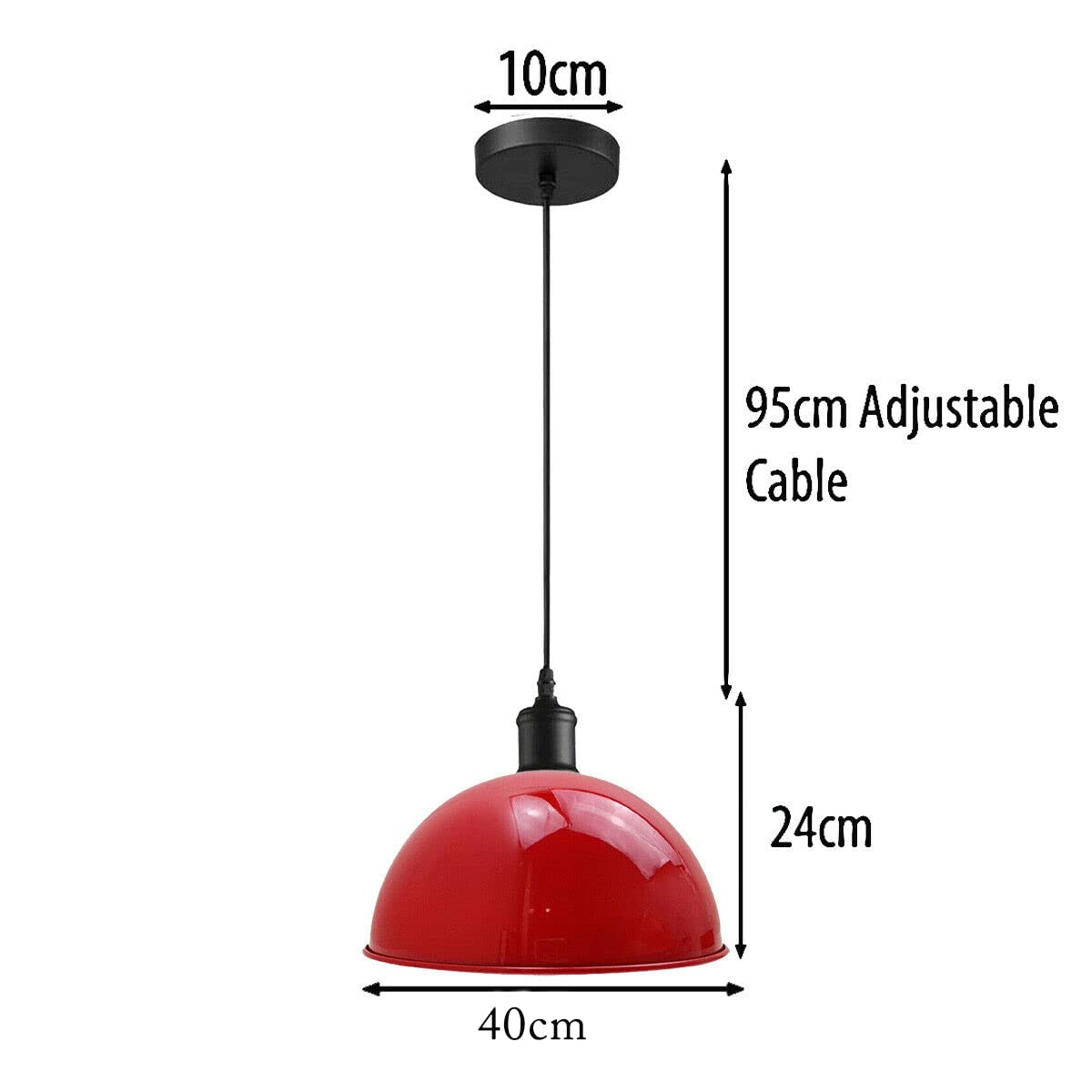 Vintage Pendant Light With E27 Holder ~6197