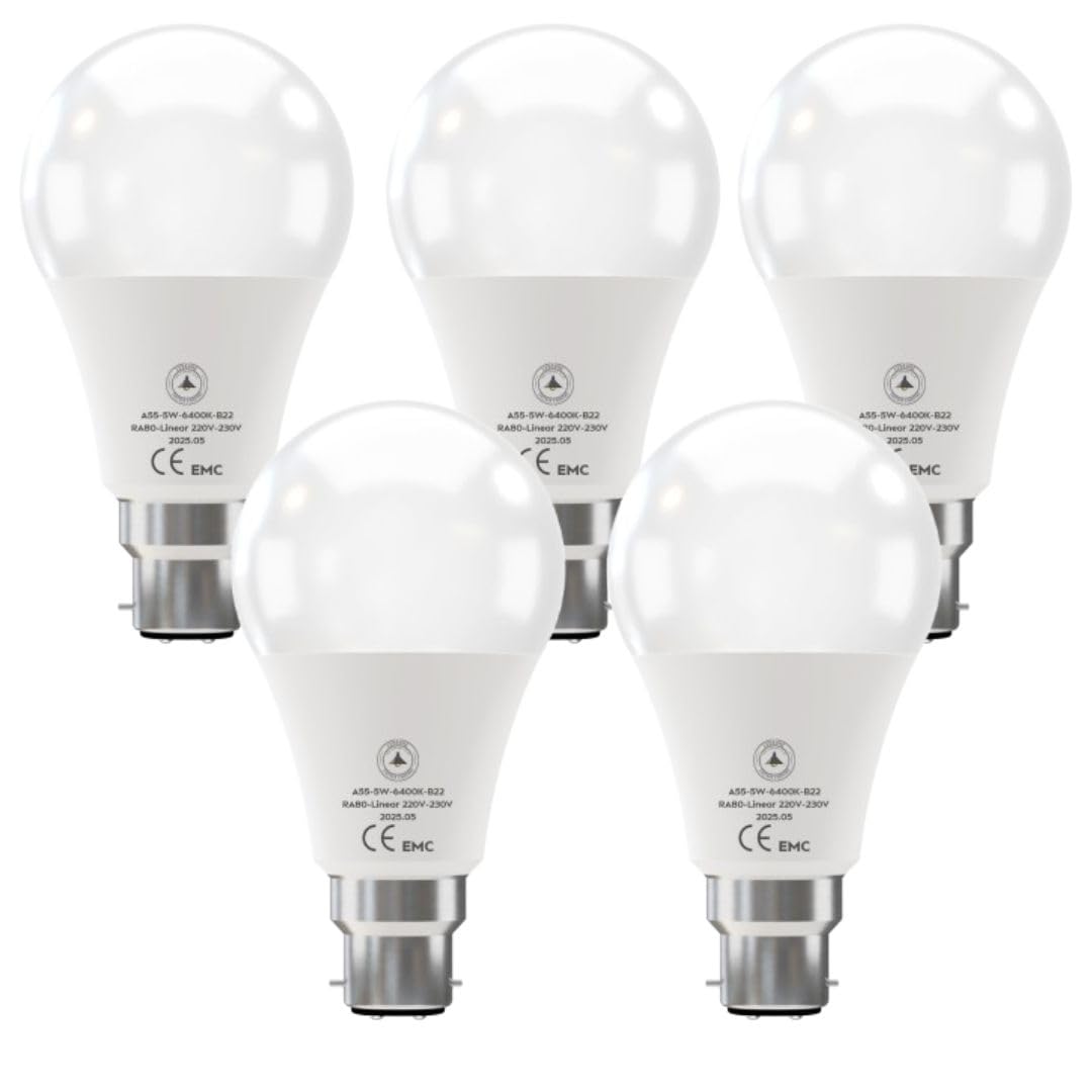 5W B22 Bayonet Bulb Globe Cool White LED light Bulb~6261