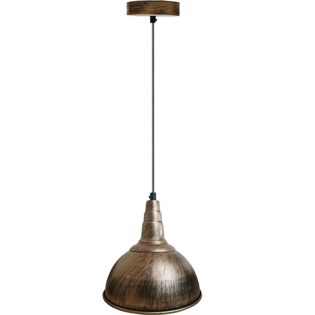 Industrial Vintage Metal Shade Hanging Ceiling Pendant Light Fixture E27 Base