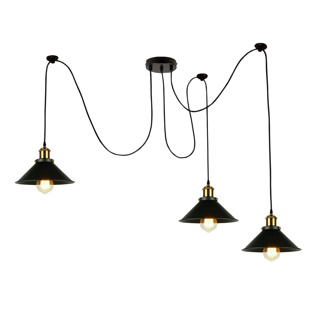 Multi Fleming Spider Pendant Light Black ~6165