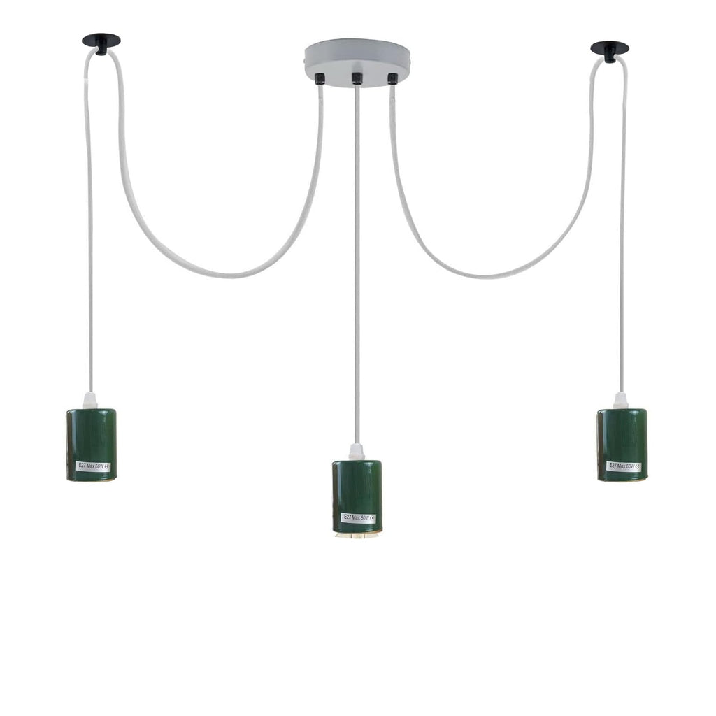 Industrial Spider Chandelier Pendant Light Fixture with E27 Base, Multi-Arm Design