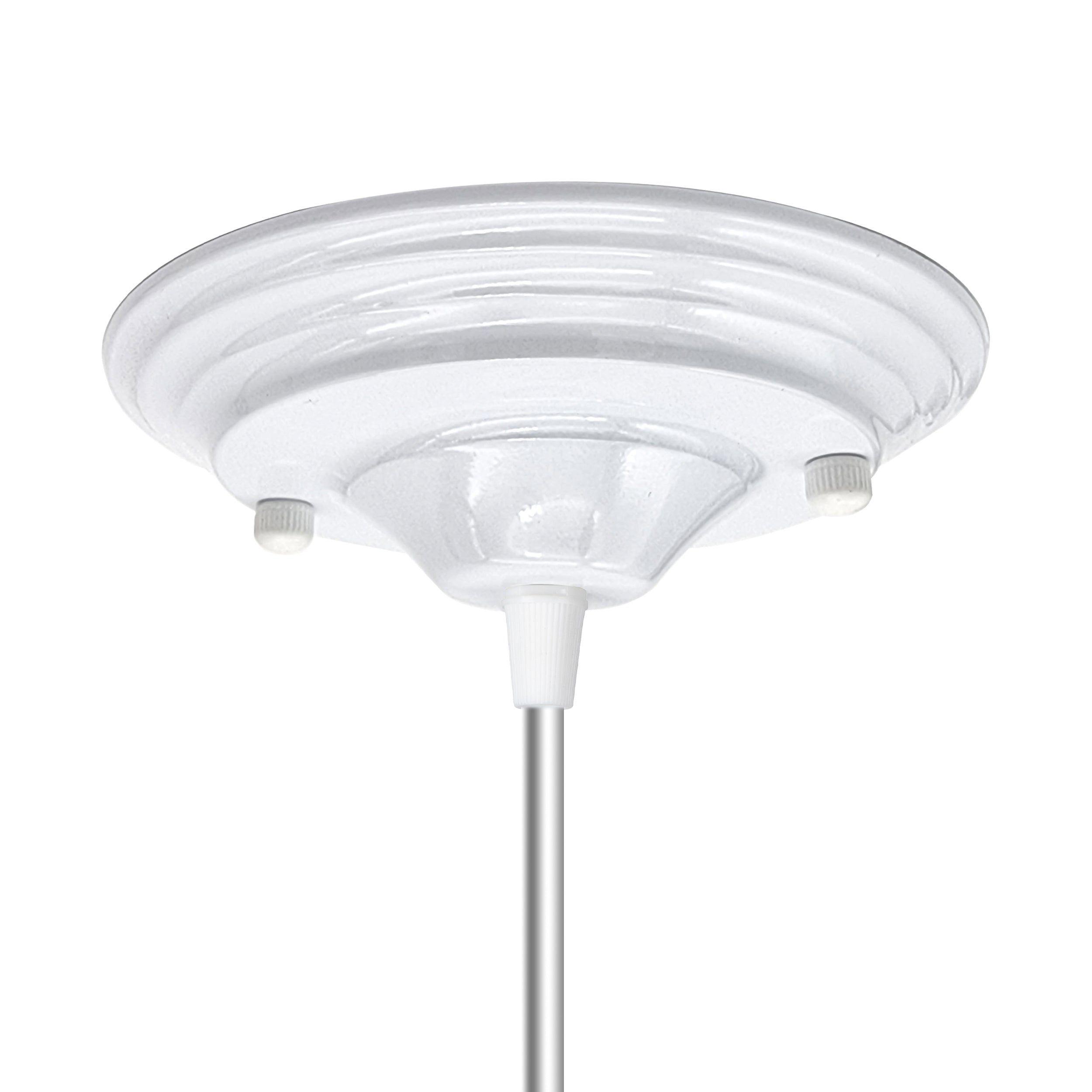 140mm Single Outlet Metal Front Fitting Ceiling Rose ~ 5785