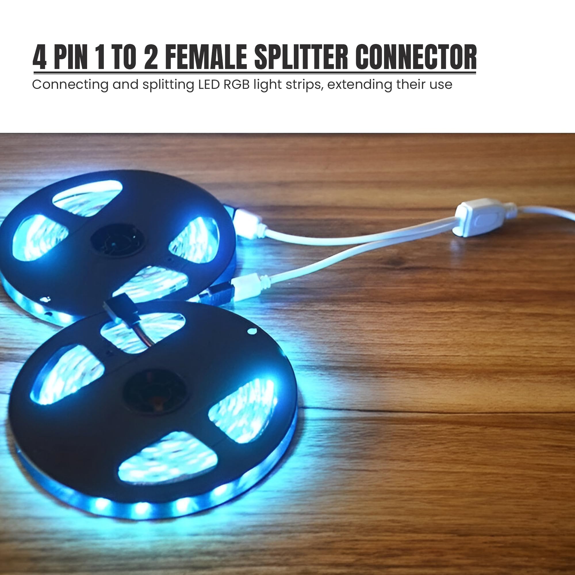 LED Strip Light Connector Cable Adapter, Clip & Extension Wire ~ 5666