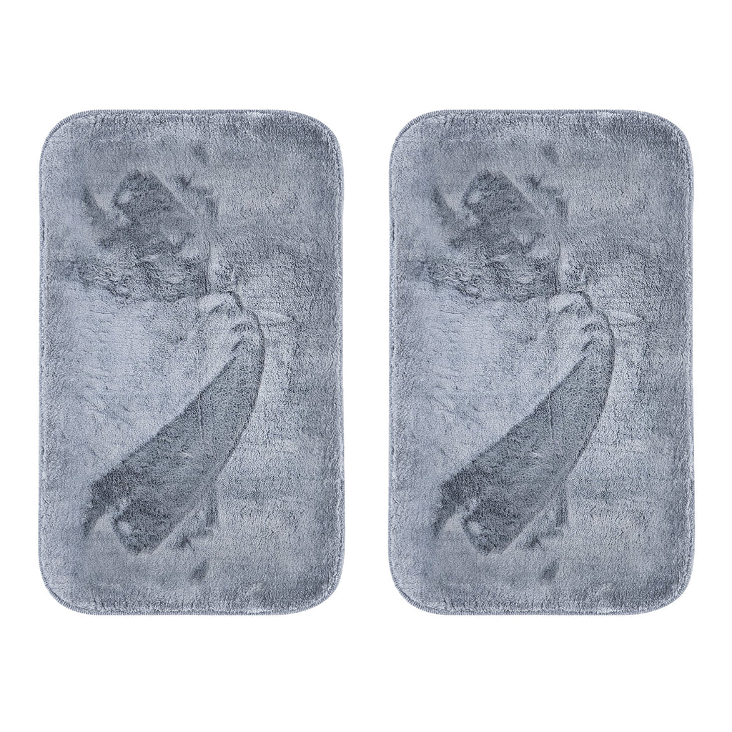 Fluffy Soft Washable Non-Slip Microfiber Doormat for Home Entryway & Bath
