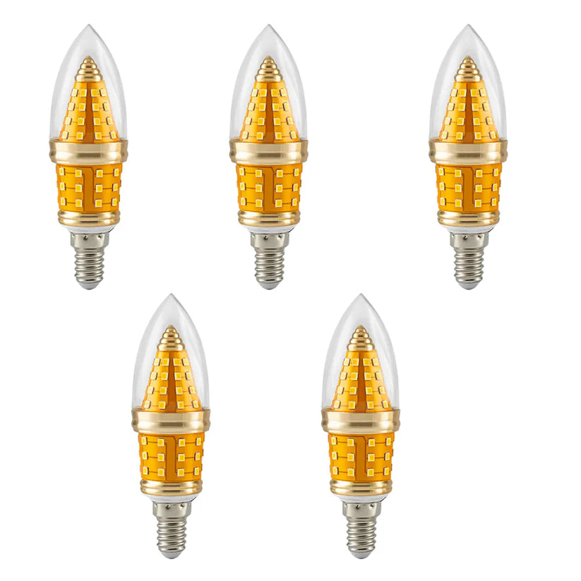 Retro E14 LED 12W Flame Tip Candle Chandelier Light Bulb
