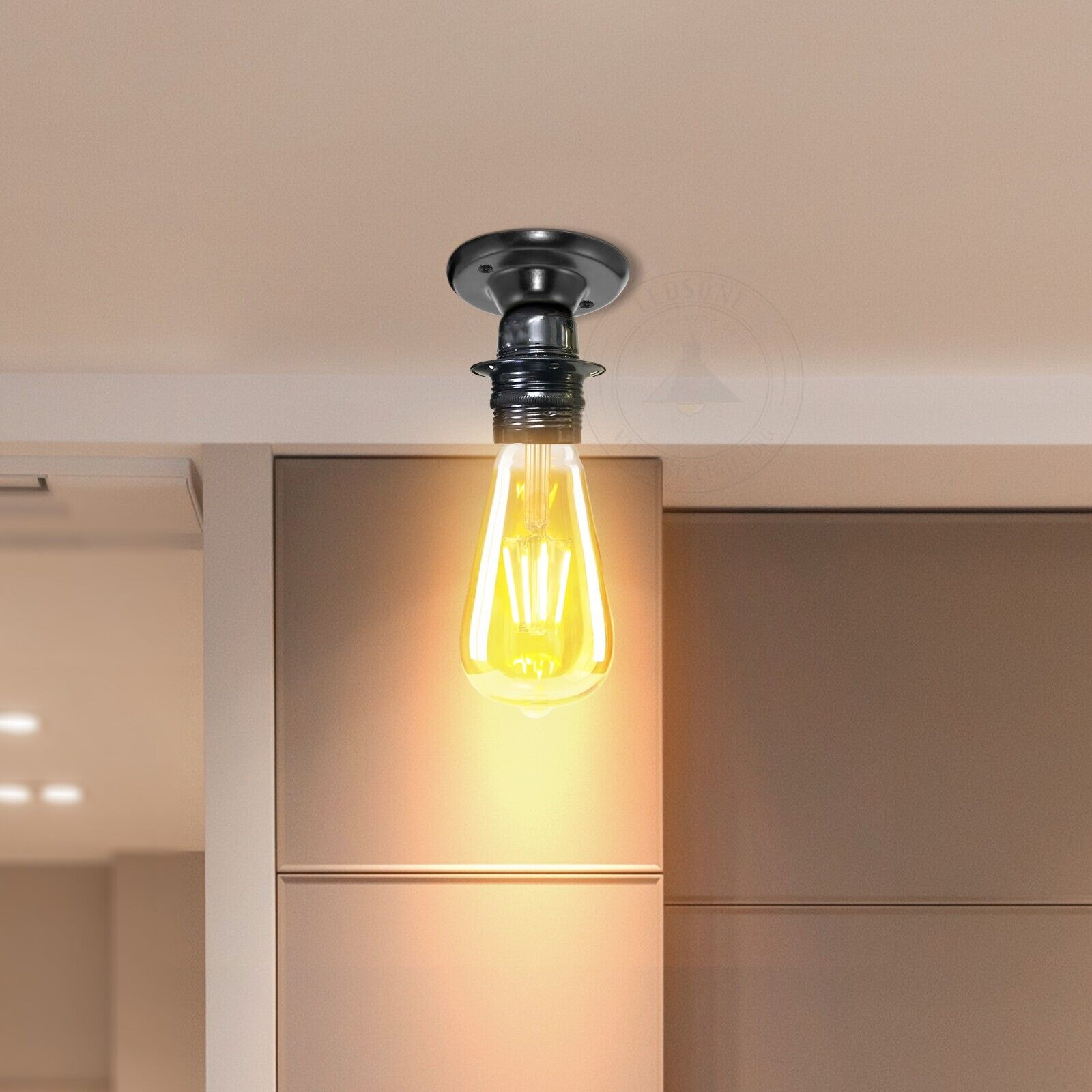 E27 Lamp Bulb Holder Vintage Edison Holder Light Fitting ~6017