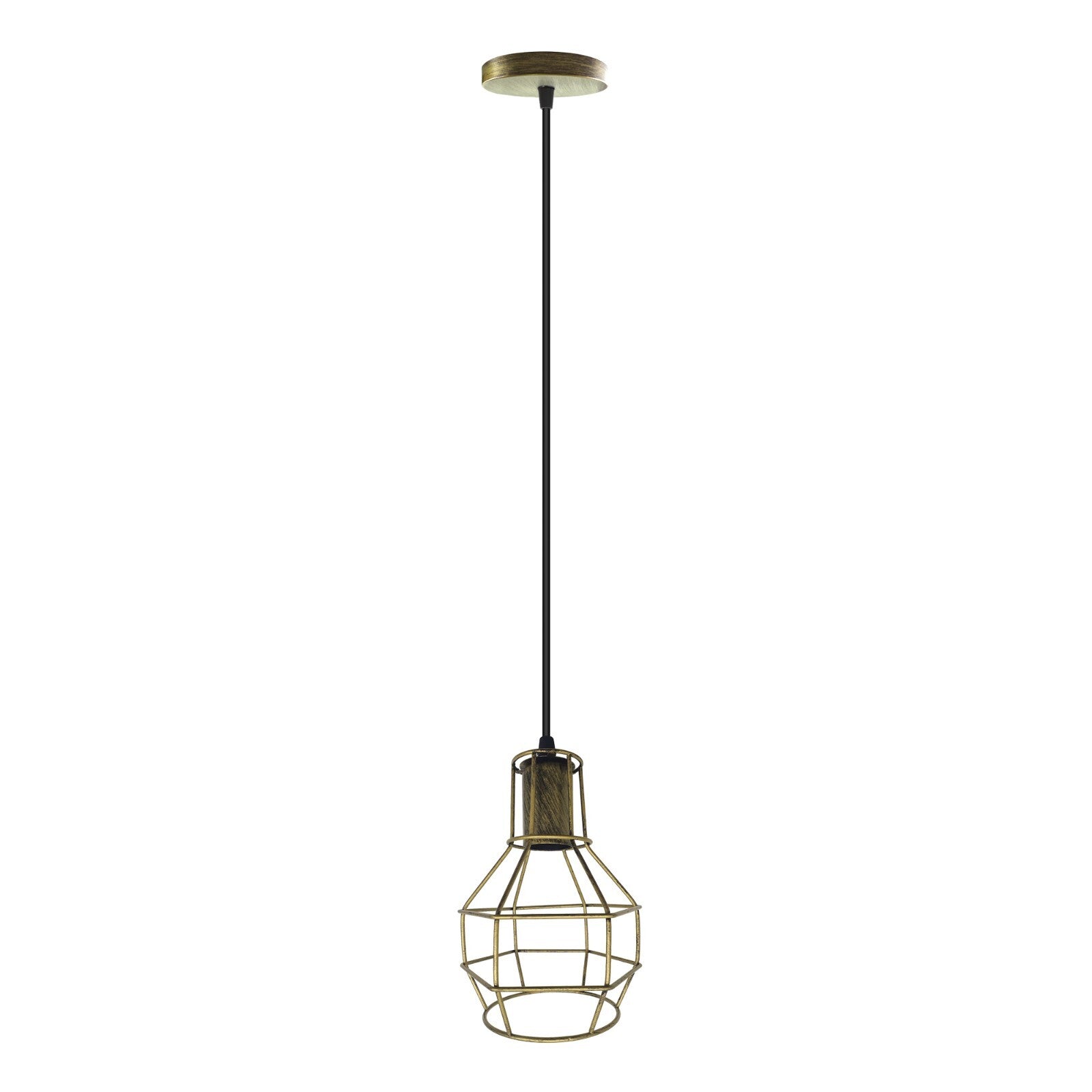 Industrial Cage Pendent Light Geometric Ceiling LED Lamp ~6059