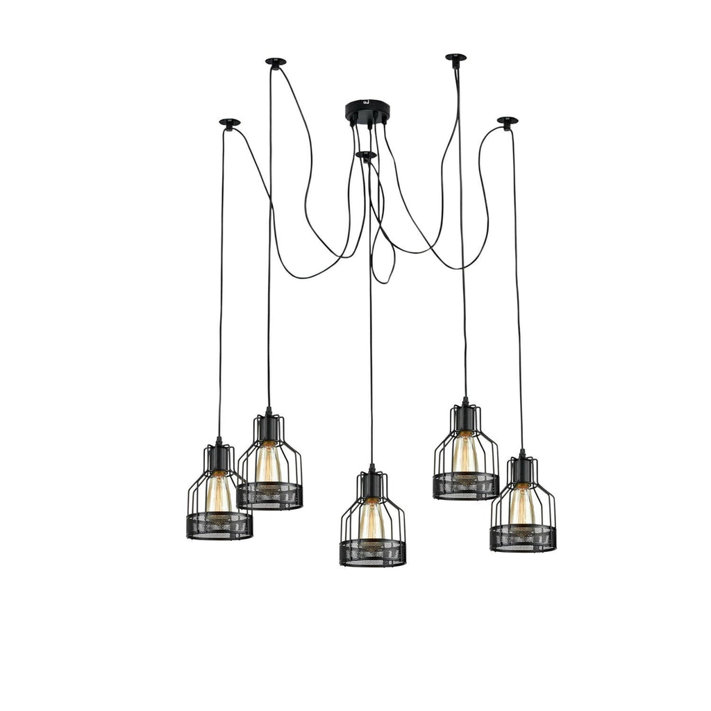 Industrial Spider Pendant Light | Multiple Ceiling Light Fixture ~6139