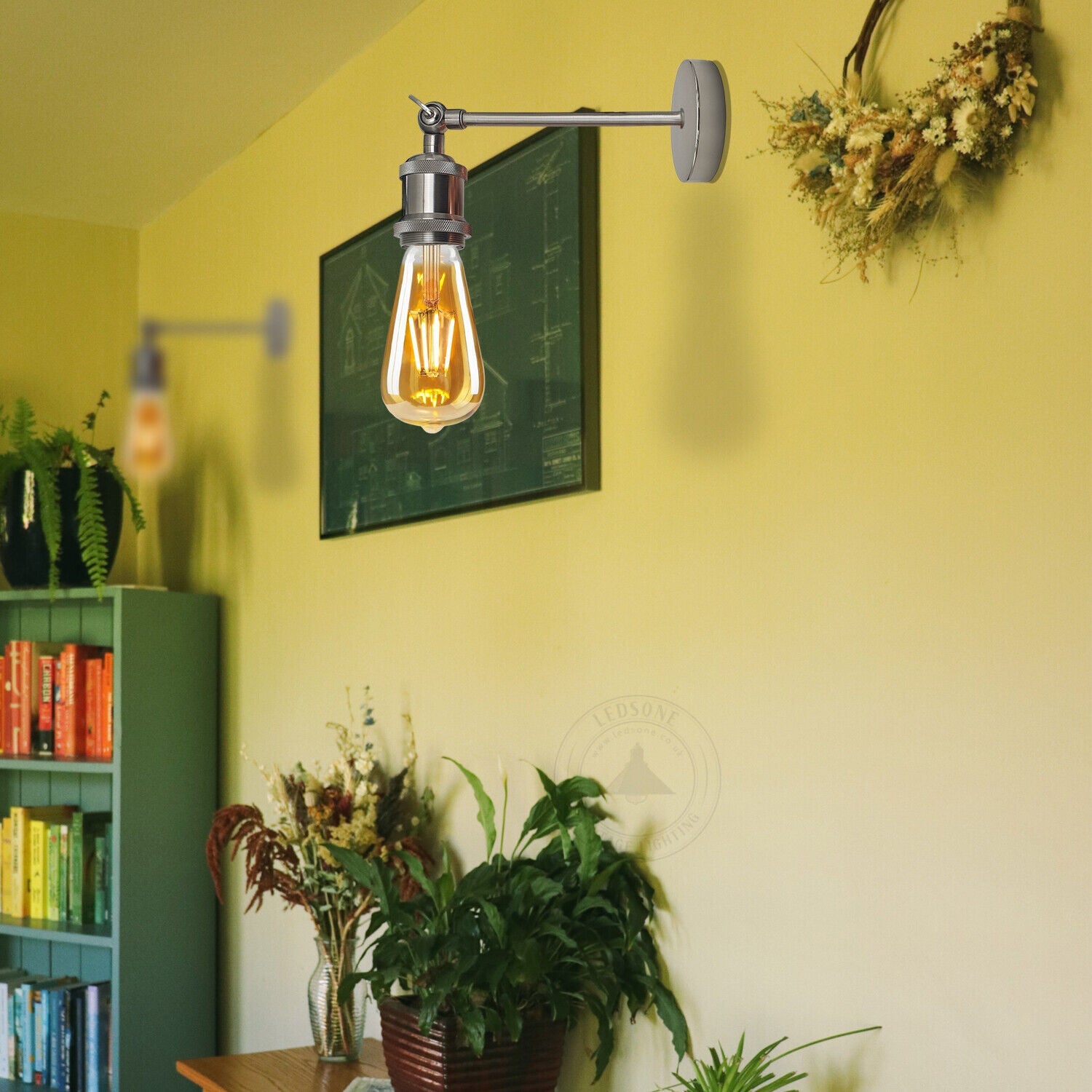 Industrial Metal Wall Sconce Lamp Fixture Rustic Vintage Design Lighting