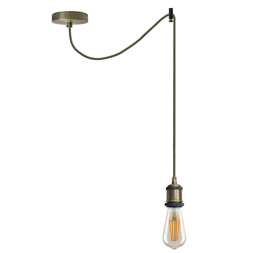 Vintage Industrial Ceiling Spider Chandelier Pendant Light Kit with Long Cable