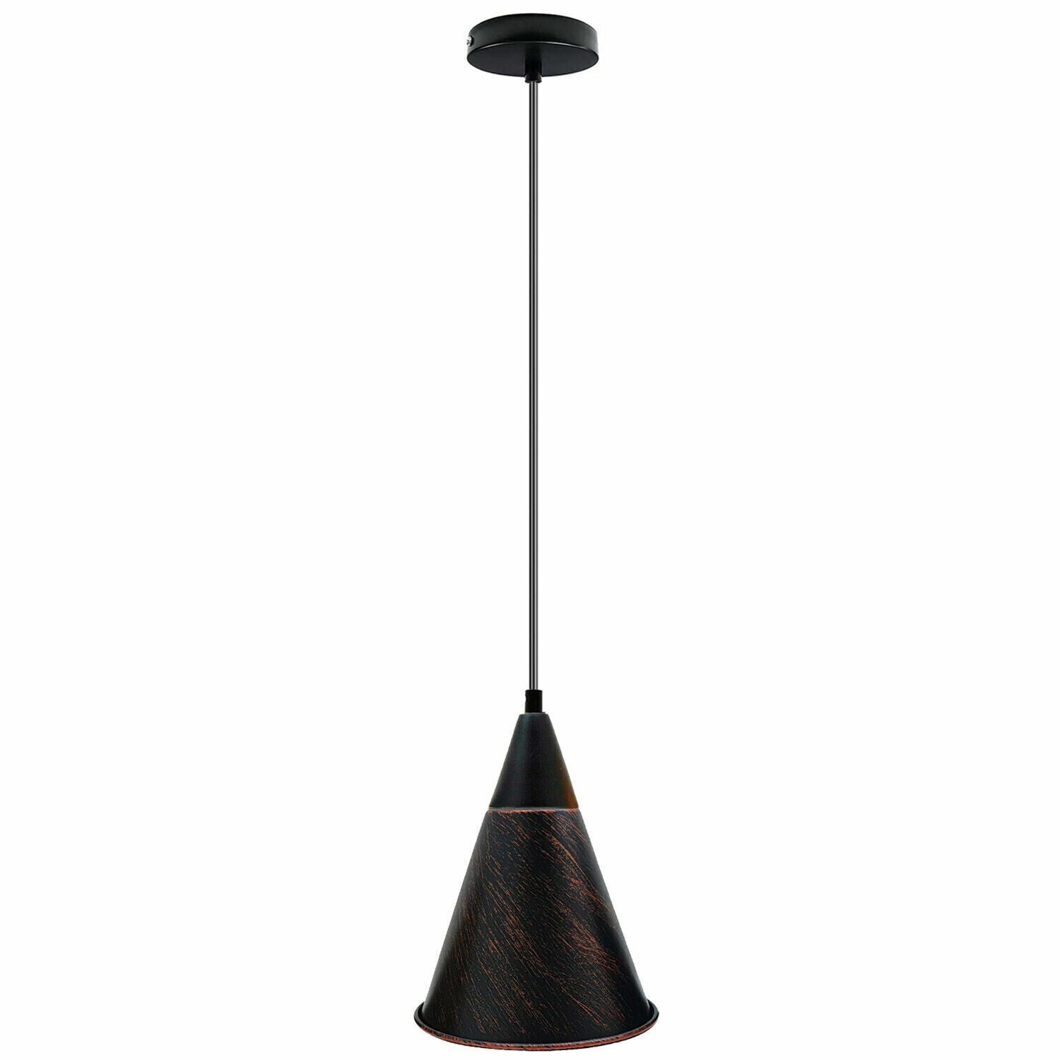 Industrial Vintage Metal Ceiling Pendant Light Fixture - Adjustable Retro Lamp